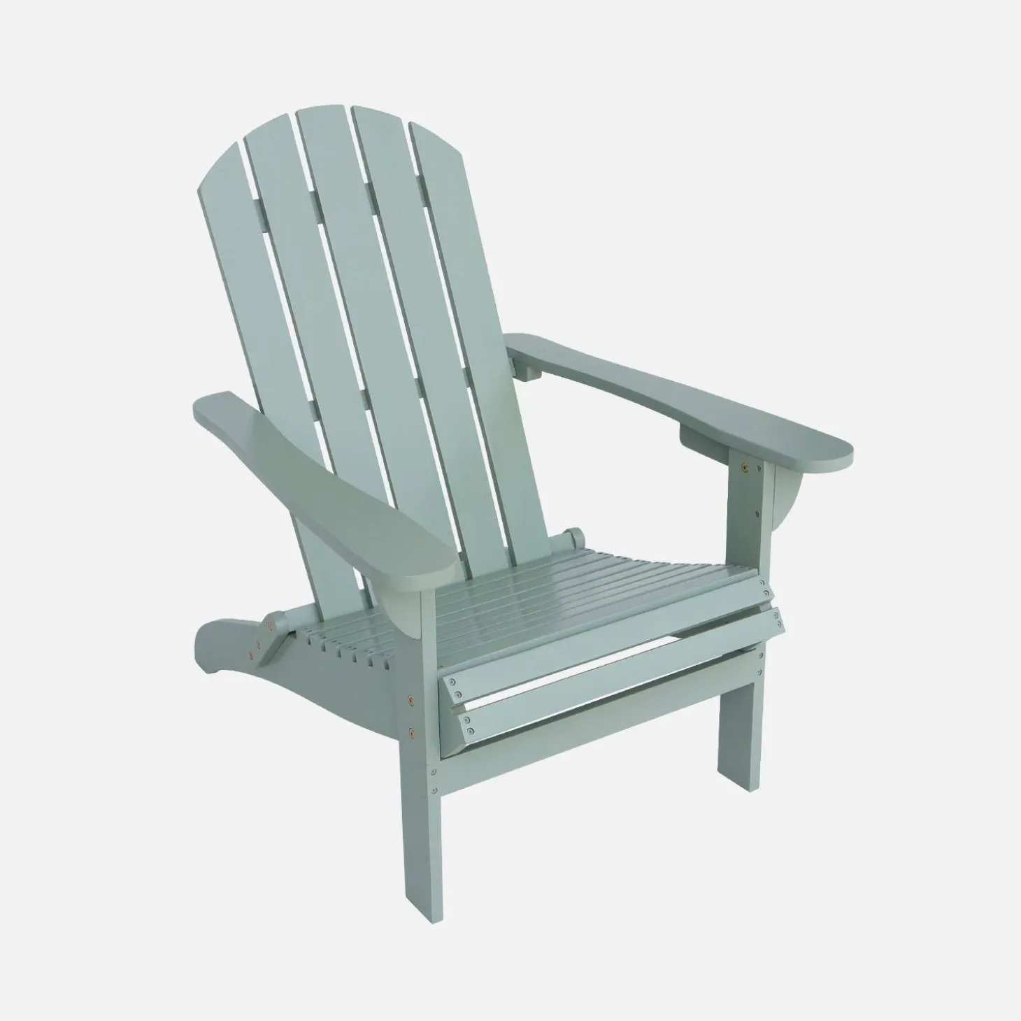 Acacia wood armchair with armrests