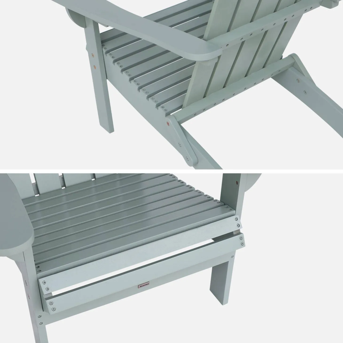 Acacia wood armchair with armrests