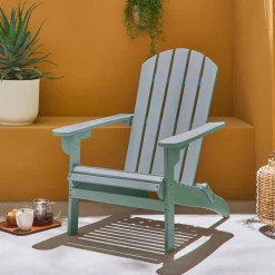 Acacia wood armchair with armrests