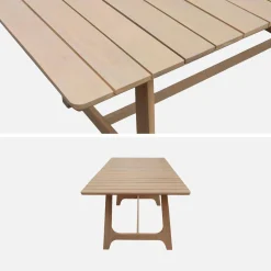 Acacia wood garden table seats 8