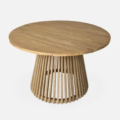 Acacia Wood Indoor/Outdoor Table + 4 Seats