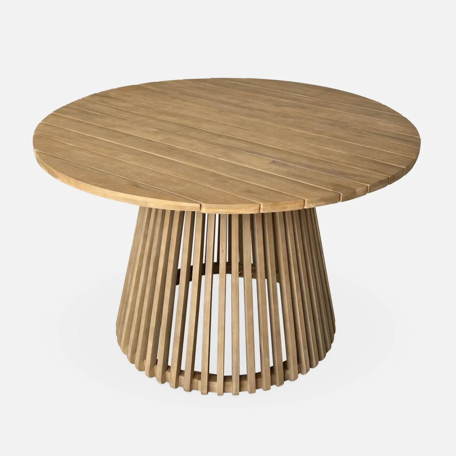 Acacia Wood Indoor/Outdoor Table + 4 Seats