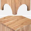 Acacia wood side table, bedside table