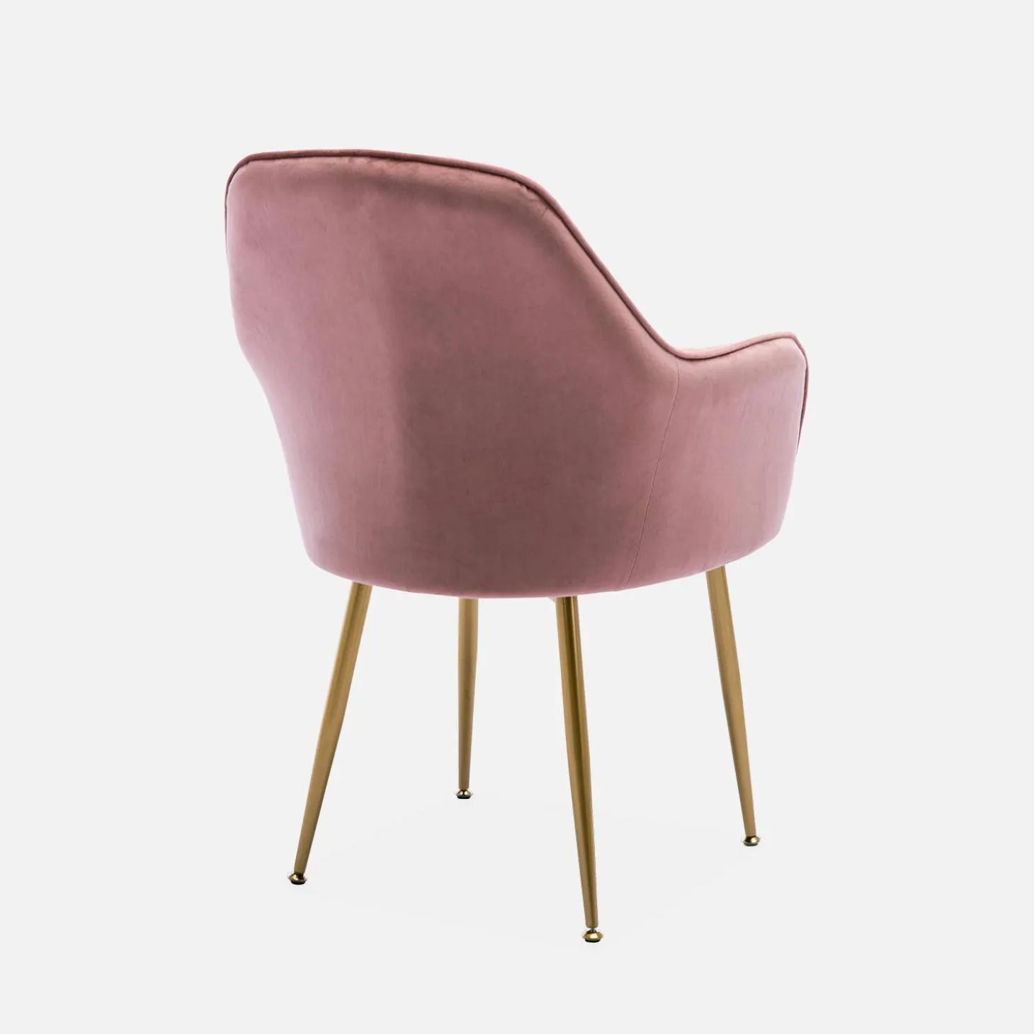 Accent chair with metal legs