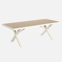 Aluminium garden table 220cm + 8 chairs