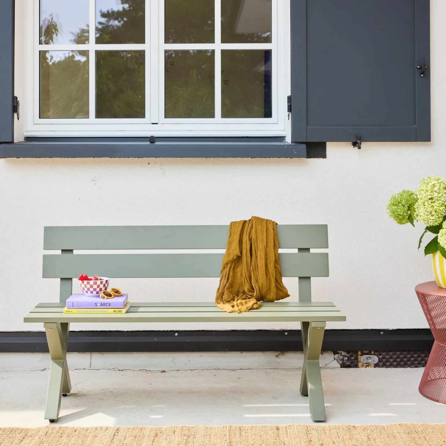 Aluminum Garden Bench 2-Seater