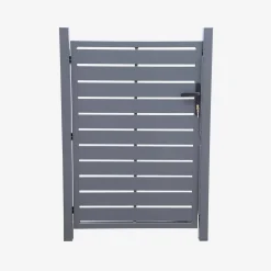 Aluminum garden gate with lock and handle