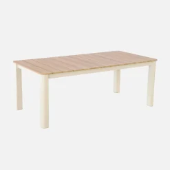 Aluminum garden table 201cm seats 8