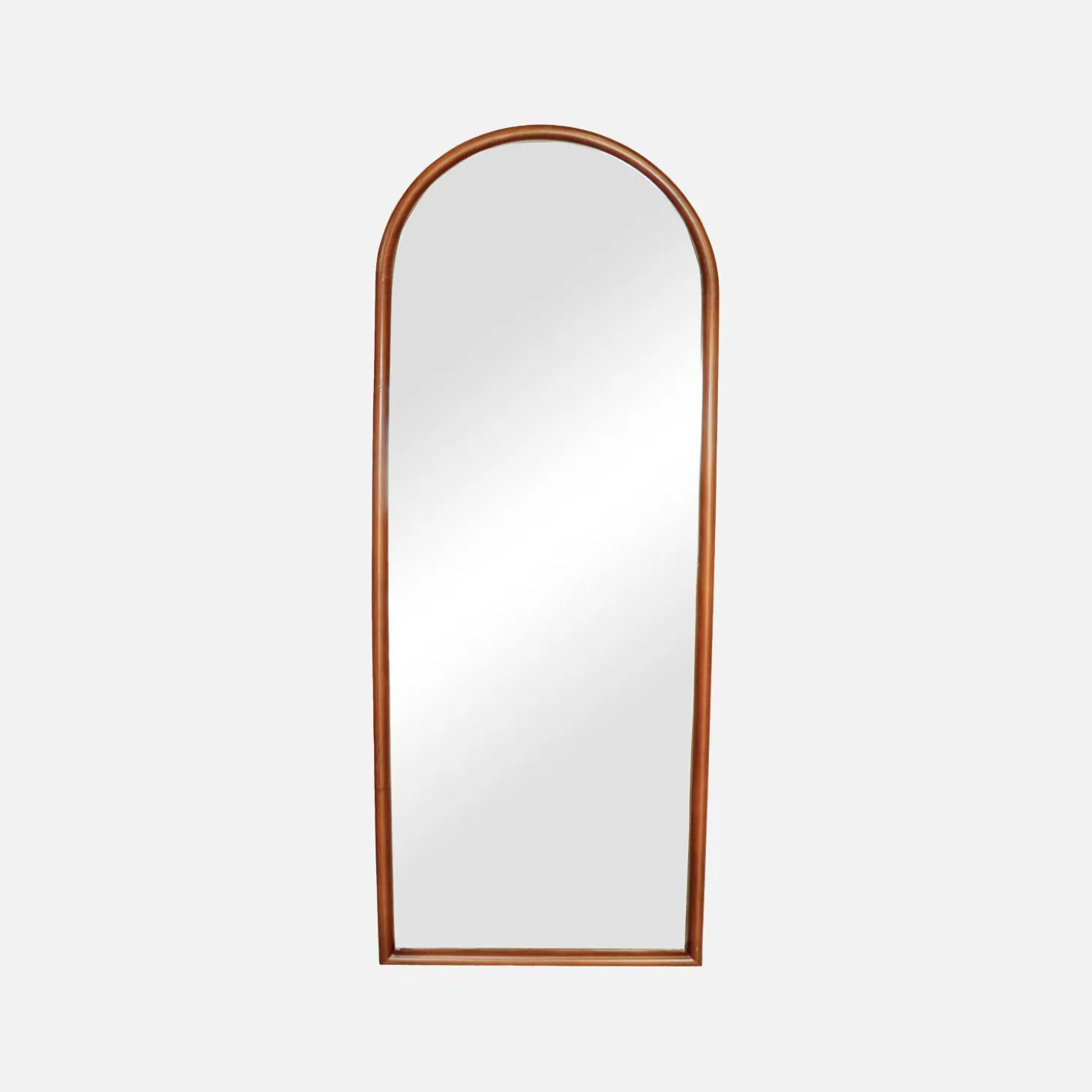 Arched wall mirror pine wood
