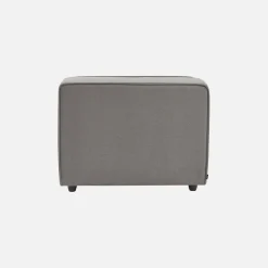 Armchair with water-repellent fabric seat, module for modular sofa