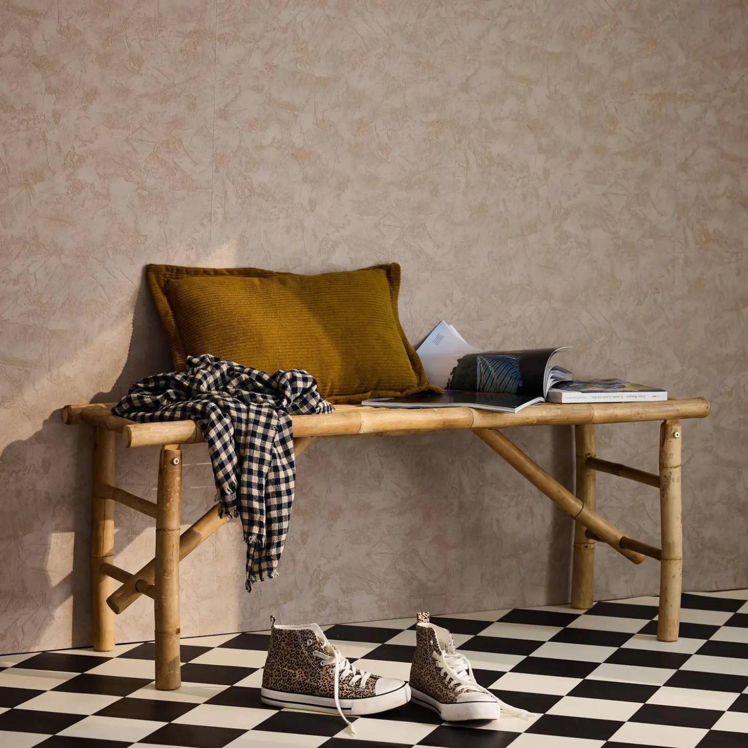 Bamboo bench