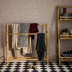 Bamboo double towel rail