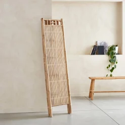 Bamboo folding screen