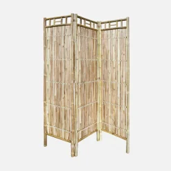 Bamboo folding screen