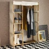 Bamboo wardrobe, 3 shelves