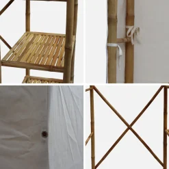 Bamboo wardrobe, 3 shelves