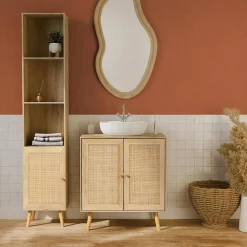 Bathroom storage column