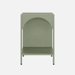 Bedside table, industrial-style, steel