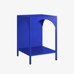 Bedside table, industrial-style, steel