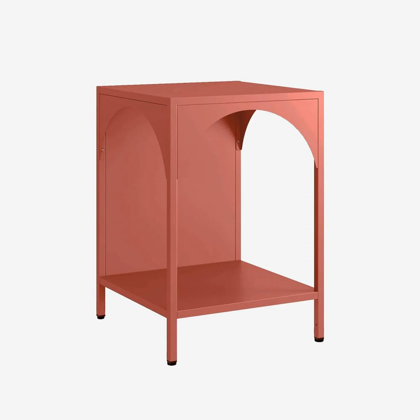 Bedside table, industrial-style, steel
