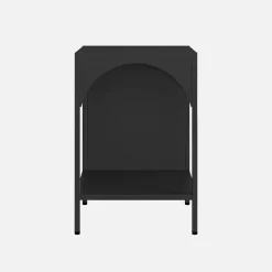Bedside table, industrial-style, steel