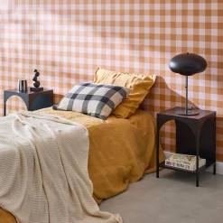 Bedside table, industrial-style, steel