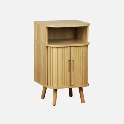 Bedside table with sliding doors and 1 niche