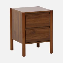 Bedside table wood decor 2 drawers
