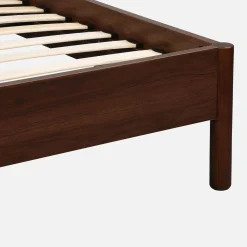 Bed with slatted base 90x190cm wood decor