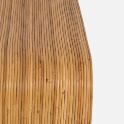 Bench, end of bed in natural rattan, 100cm