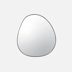 Black metal mirror