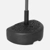 Black semi-circular half parasol base