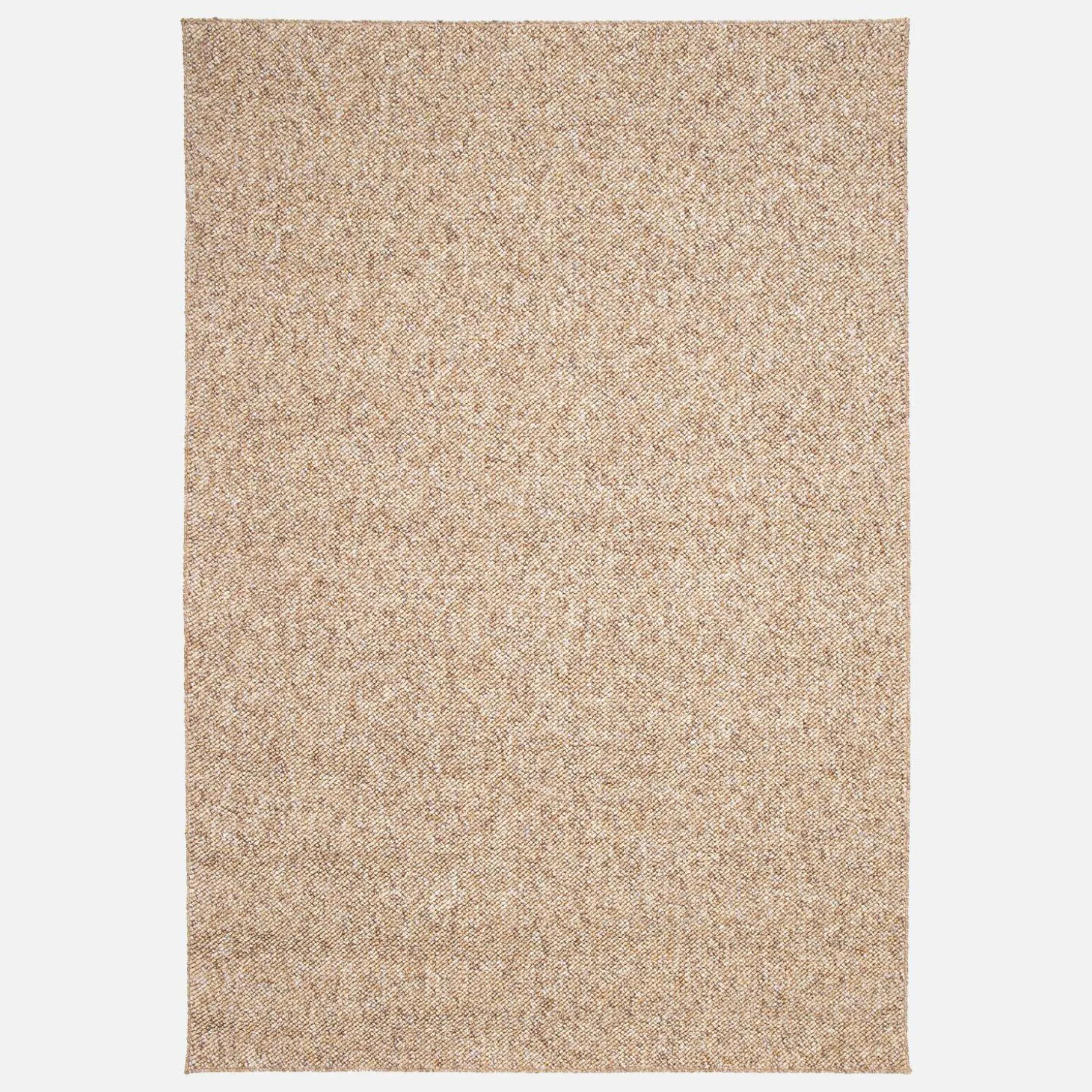 Caramel mottled effect loop pile rug
