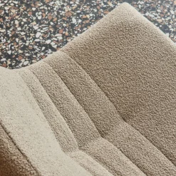 Children's armchair in textured boucle fabric