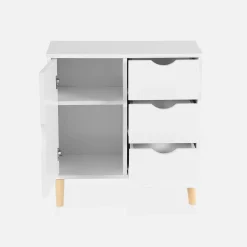Children's chest of 3 drawers and 1 door