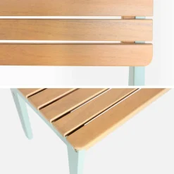 Children's garden bench acacia wood 2-seater