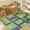Children's Indoor Rug with Mini City Print