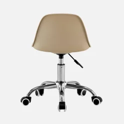 Children's office chair adjustable with casters and chrome base