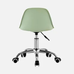 Children's office chair adjustable with casters and chrome base