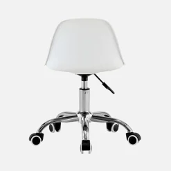 Children's office chair adjustable with casters and chrome base