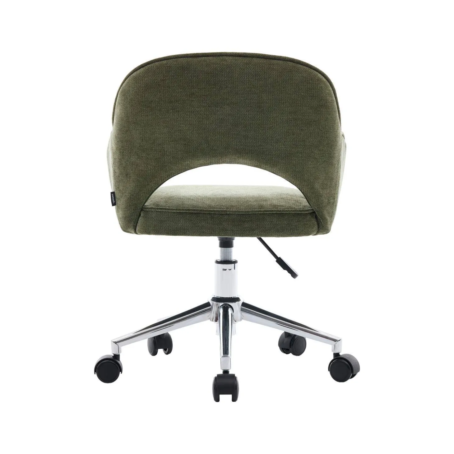 Children's office chair height-adjustable with casters and chenille fabric