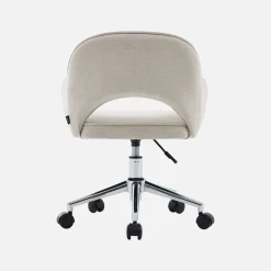 Children's office chair height-adjustable with casters and chenille fabric