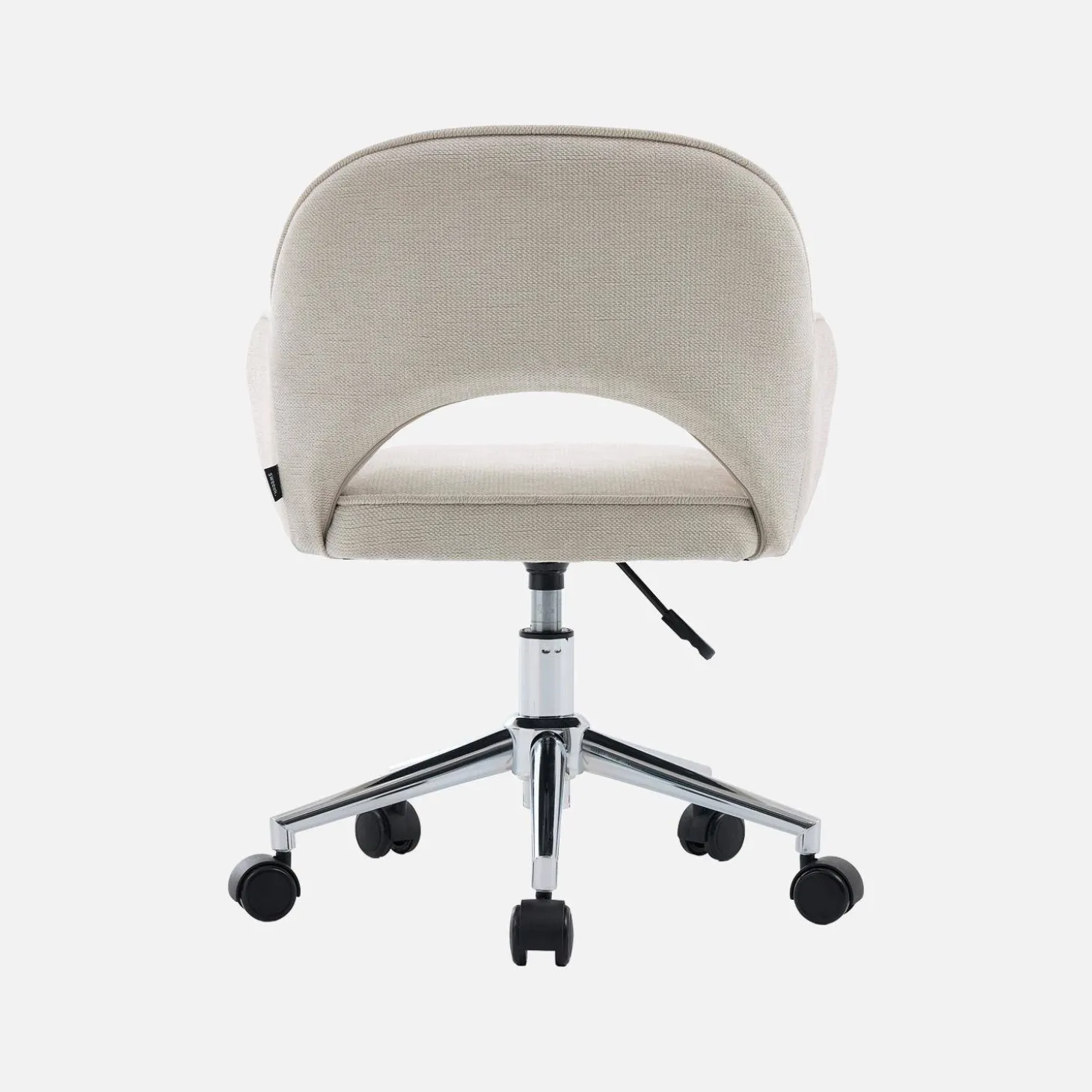 Children's office chair height-adjustable with casters and chenille fabric