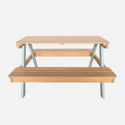 Children's picnic table, garden set in acacia wood 4-seater