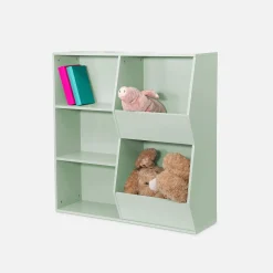 Children's storage unit, 3 shelves and 2 storage spaces