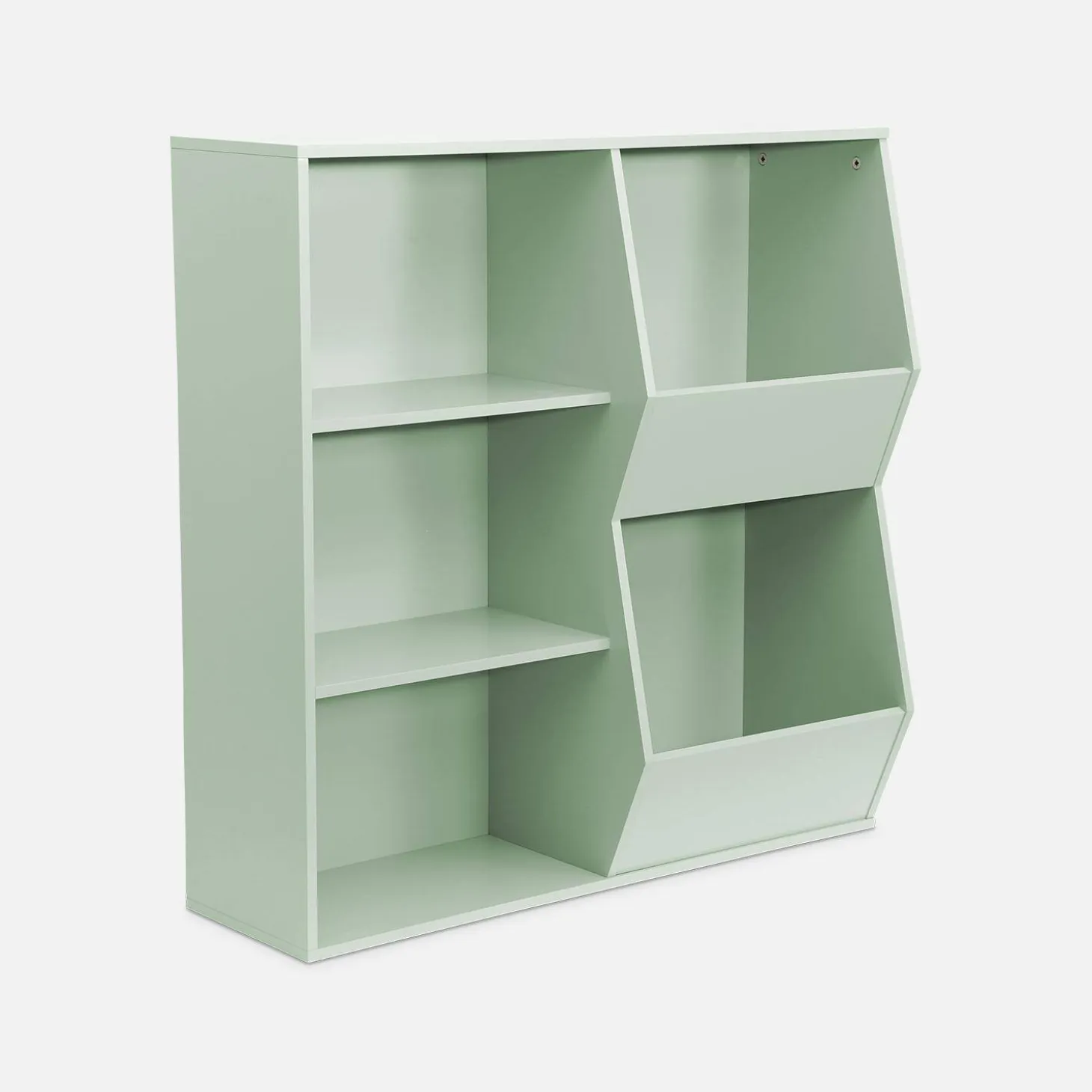 Children's storage unit, 3 shelves and 2 storage spaces