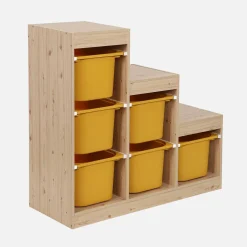 Children's storage unit staircase 6 storage bins