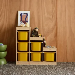 Children's storage unit staircase 6 storage bins