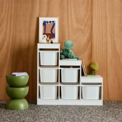 Children's storage unit staircase 6 storage bins