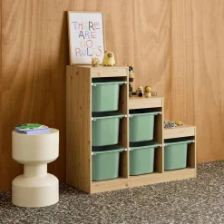 Children's storage unit staircase 6 storage bins